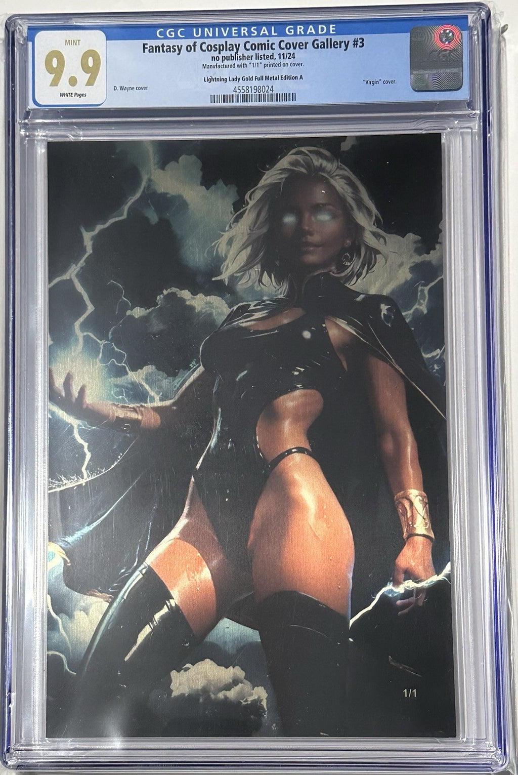 Fantasy of Cosplay Storm Cosplay Set of 2 Full Gold Metal Jacket 1/1 CGC 9.9