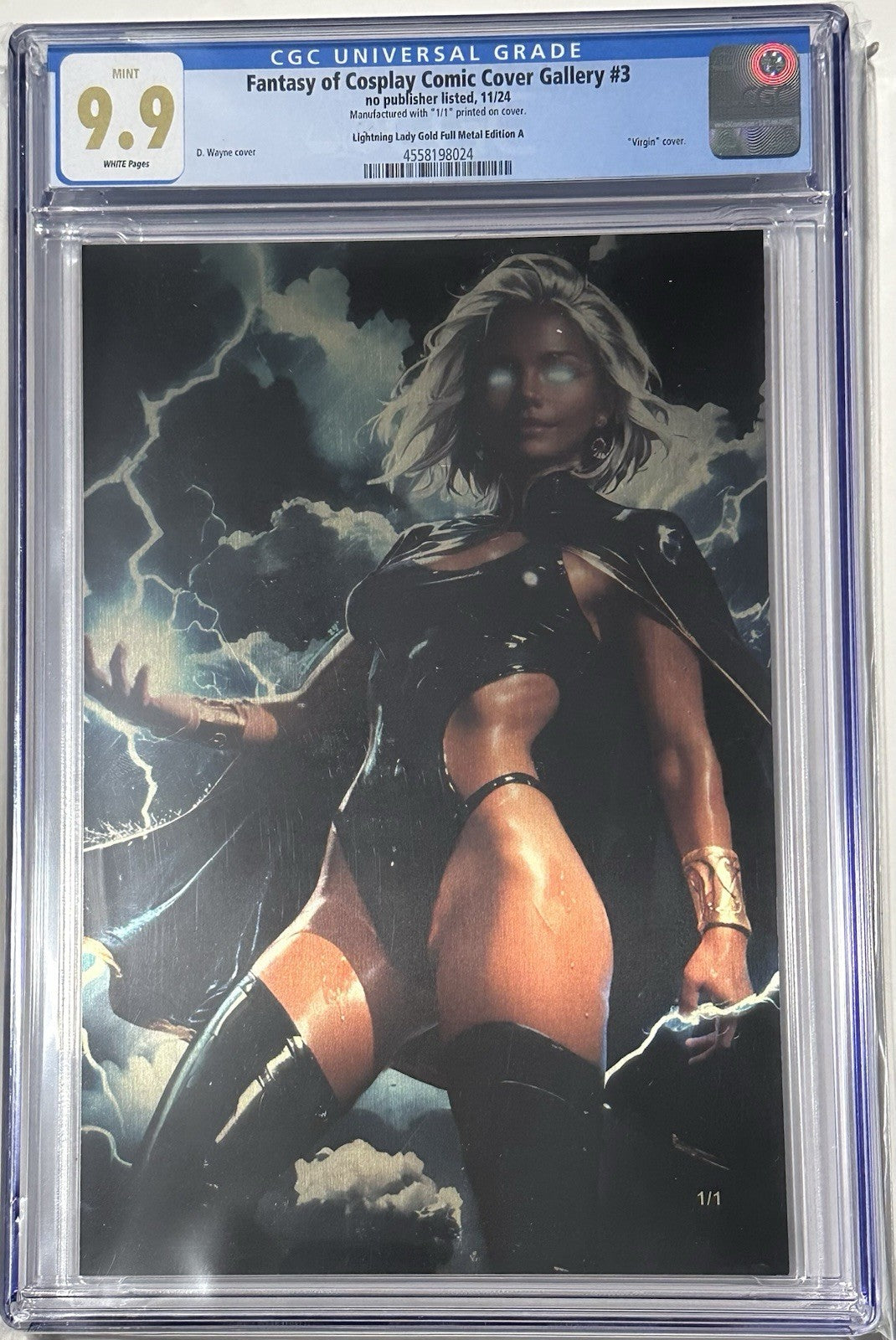 Fantasy of Cosplay Storm Cosplay Set of 2 Full Gold Metal Jacket 1/1 CGC 9.9