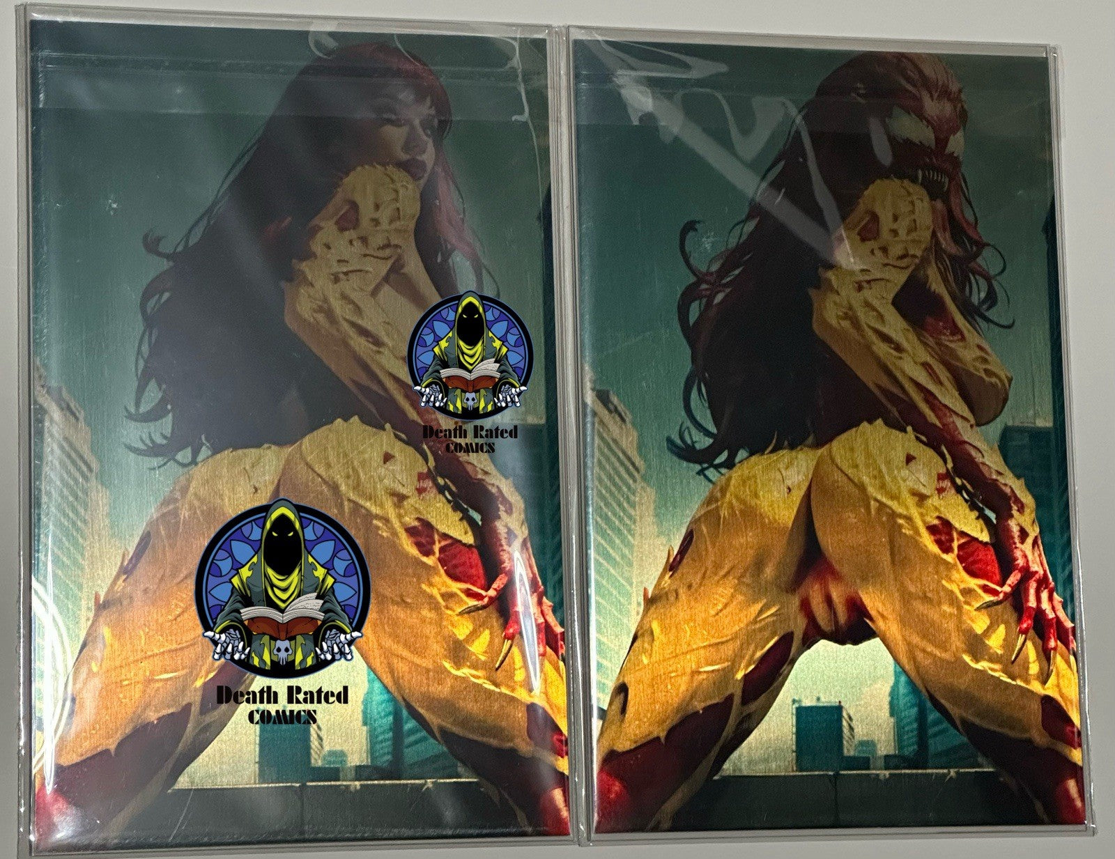 Fantasy of Cosplay Comic Scream Mary Jane Full Gold Metal Jacket 1/1 Set of 2