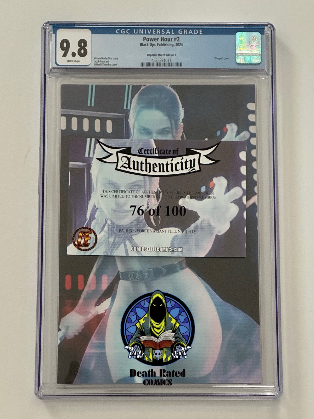 Power Hour #2 Shikarii Imperial March Force Variant Full Naughty 76/100 CGC 9.8