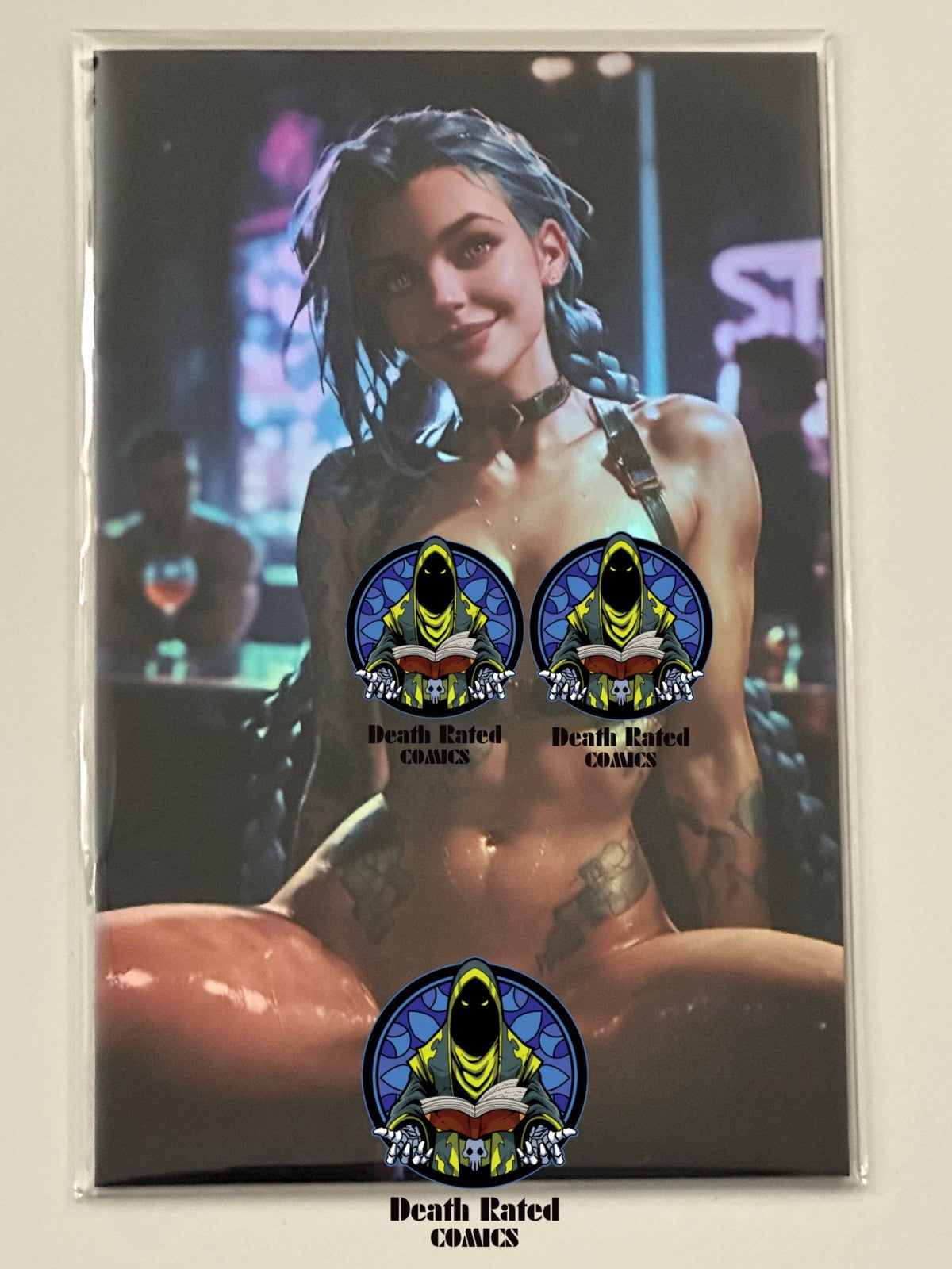 Fantasy of Cosplay Jinx Cosplay Nude FOIL Virgin Variant Cover B Ltd 20 Sold Out