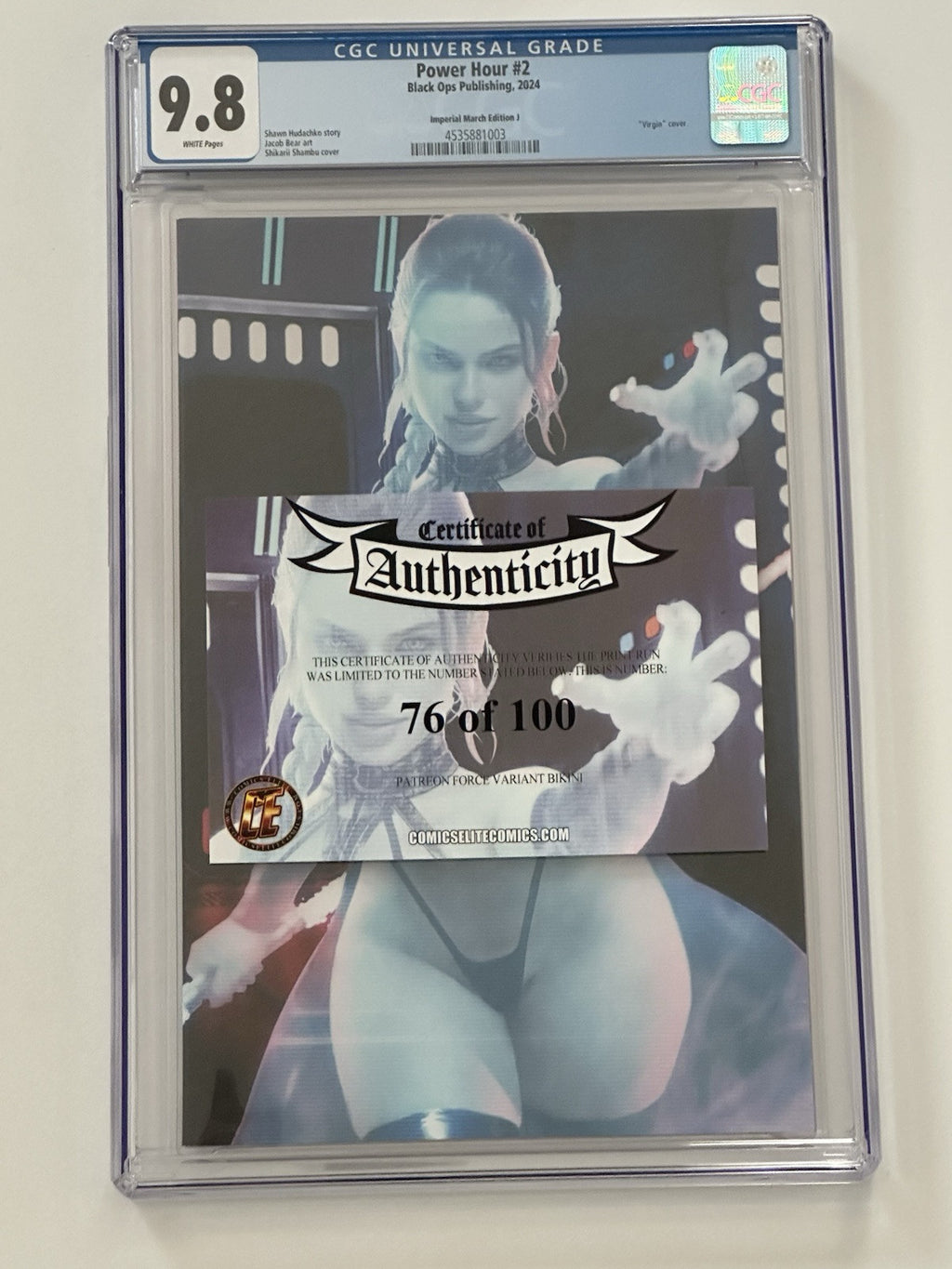 Power Hour #2 Shikarii Imperial March Holo Bikini Variant Ltd 76/100 CGC 9.8