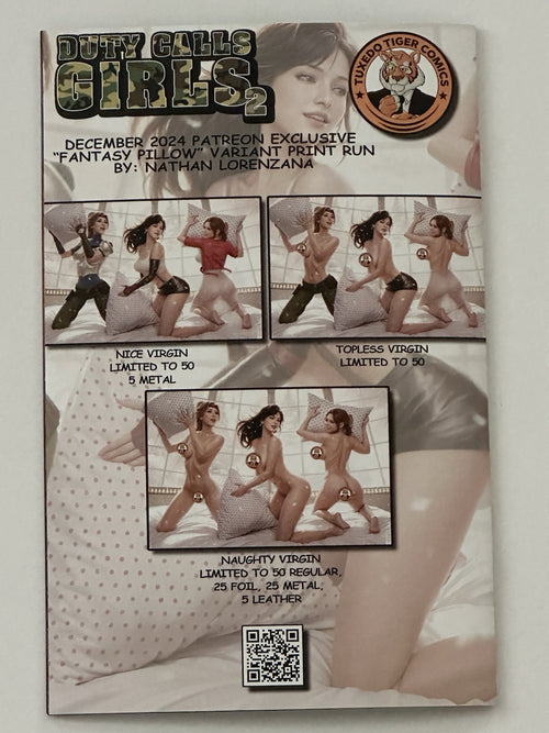 Duty Calls Girls 2 Final Fantasy Pillow Virgin Naughty Patreon METAL Ltd 2/25