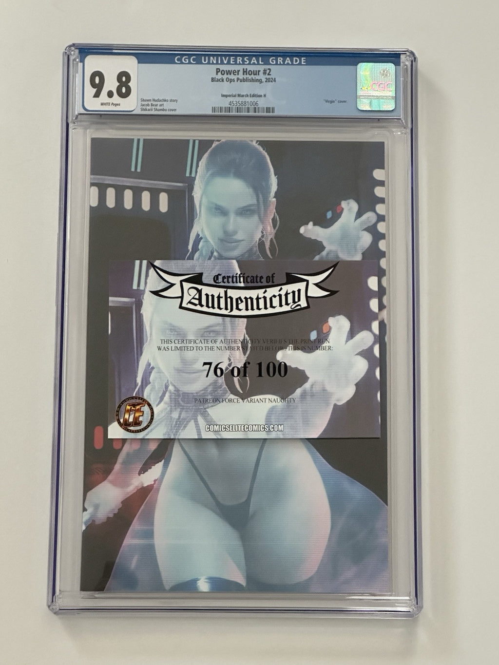 Power Hour #2 Shikarii Imperial March Force Variant Naughty 76/100 CGC 9.8